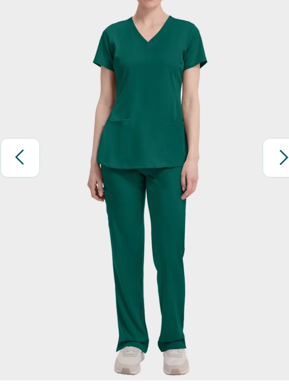 healing hands women's scrub set - hunter green